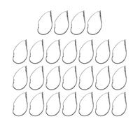 Lot de 25 hameçons anti-accrochage en bas de la bouche pour poissons sans herbes, accessoires de pêche faciles à utiliser pour les vers fous à long cou