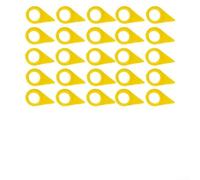 Lot de 25 indicateurs d'écrous de roue pour camions et remorques - Dispositifs de sécurité visuelle en polyuréthane de 19 mm pour éviter le desserrage de l'écrou de roue