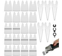 Lot de 25 lames de grattoir oscillantes à bords arqués pour outils multifonctions - Lames de scie oscillantes japonaises pour bois et plastique