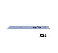 Bosch Accessories 25 pièces Lame de scie sabre S 1122 EF Flexible for Metal (pour le métal, 225 x 19 x 0,9 mm, Accessoires scie alternative)