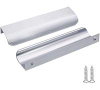 Lot de 25 LONTAN Poignee de meuble cuisine Poignee invisible Poignee tiroir Poignee entraxe 128mm Poignee coquille tiroir Poignee fixe