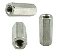 Lot de 25 manchons filetés M6 x 30 mm SW10 - Écrou long - En acier inoxydable VA A2 V2A - Manchons hexagonaux AGBERG