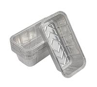 Lot de 25 moules à pâtisserie et cake jetables en aluminium de qualité supérieure - 21,6 x 11,4 x 6,3 cm - Parfaits pour les gâteaux et les pains faits maison