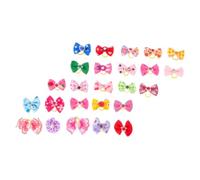 Lot de 25 nœuds portables pour chiot - Accessoire de toilettage pour chiens - Couleur aléatoire - Pour un usage quotidien - Occasions spéciales comme les anniversaires, les vacances
