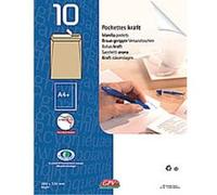 Lot de 25 paquets de 10 pochettes kraft auto-adhésif 90g format 176x250 B5 G