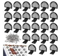 Lot de 25 pare-neige pour toits en métal - Avec joints d'étanchéité et vis - Dispositifs de protection pour fournitures d'hiver - Empêche l'accumulation de glace