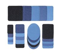 Lot de 25 patchs en jean à repasser - Autocollants de réparation intérieure et extérieure - Patchs en denim repassables pour couvrir les imperfections des vêtements, veste, sac (tissu, 12,5 x 12,5 x