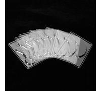 Lot de 25 Patchs Réutilisables pour les Yeux, Patchs en Silicone Sous les Yeux Réutilisables, Boucliers de Maquillage Transparents, Moule pour Masque pour les Yeux, Portable,