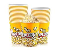 Lot de 25 petits sachets à pop-corn - 1000 ml - Style rétro - Pour la maison, le restaurant, la fête d'anniversaire, le cinéma et les fêtes