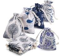Lot de 25 petits sacs en toile de jute avec cordon de serrage - 10 x 13 cm - Petits sacs en toile de jute - Sacs cadeaux pour Noël, anniversaire d'enfant, mariage, fête