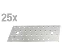 LOT de 25 PLAQUES PERFORÉES GAH ALBERTS 200x80x2mm Connecteurs Charpente Acier