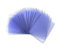 Lot de 25 pochettes transparentes étanches à la poussière pour cartes à collectionner double face 7,7 x 10,1 cm