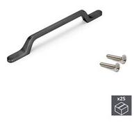 Lot de 25 poignées pour meuble Osaka, 128 mm, Gris foncé Gris foncé G