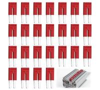 Lot de 25 Ponts Enfichables FBS 2-5 3030161, Connecteurs de Bornes de Rail DIN PT2.5, Connecteur de Bloc FBS, FBS 2-5 Pont D'insertion Compatible avec Câble 2.5 mm² à 5 mm²