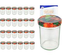 lot de 25 pots 230 ml HOCH To 66 fruits décor couvercle incl. Diamant Gelierzauber livret de recettes