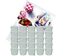 lot de 25 pots 230 ml To 82 couvercle blanc incl. sucre diamant Magie gélifiante livret de recettes