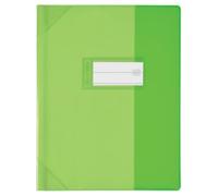 Lot de 25 Protège-cahier Strong Line 17x22, en PVC 15/100e, coloris vert translucide