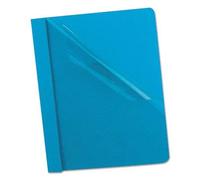 Lot de 25 protège-documents transparents 3 attaches Lettres Capacité 1,27 cm Bleu