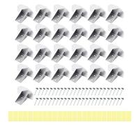 Lot de 25 retenues à neige pour toit métallique | Arrêt d'accumulation de glace pour maison - Protection hivernale résidentielle résistante aux intempéries pour tuiles et gouttières