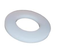 Lot de 25 rondelles plates en nylon (plastique), isolantes et antirouille, pour fixations sur surfaces délicates, usage industriel et domestique, 6,4 x 30 x 3 cm, naturel Plastic Hardware Store
