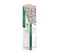 Lot de 25 rouleaux de papier cadeau de Noël 2 m x 1 m Boîte présentoir, grand format, prêt pour boutique, cadeaux de Noël, boutiques commerciales - FP Fiesta Paper