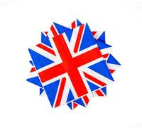 Lot de 25 serviettes de table Motif Union Jack Grande-Bretagne 33 x 33 cm