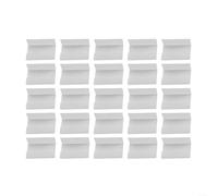 Lot de 25 supports en acrylique en forme de L pour affiches, affiches, étiquettes, outils transparents, 6 x 4 cm