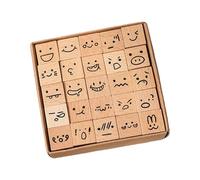 Lot de 25 tampons décoratifs vintage en bois avec fleurs et papillons pour la fabrication de cartes, le scrapbooking, le journal, accessoire de journal