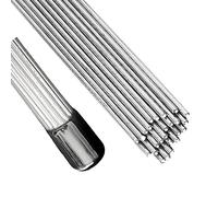 Lot de 25 tiges de soudage en aluminium - Basse température - 1,6 x 250 mm - Fil fourré pour réparation de tubes en aluminium - Alliage d'aluminium - Pour braser des tuyaux en cuivre