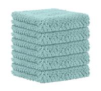 Lot de 25 torchons de cuisine : torchons à vaisselle de qualité supérieure, chiffons de nettoyage super absorbants en polaire corail, antiadhésifs, lavables à l'huile, séchage rapide pour table