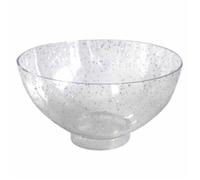 Lot de 25 Verrines Rondes en Plastique Mini Apéritif 50ml Argent Argent G