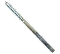 Lot de 25 vis à double filetage M6 x 100 mm avec entraînement Torx - Vis à bois sans tête avec TX - Longueur : 100 mm