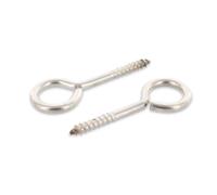 Lot de 25 vis à œillets avec filetage à bois 3,45 x 20 mm en acier inoxydable A2 meinschraubenversand.de