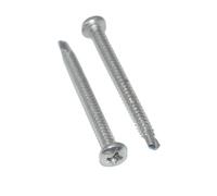 Lot de 25 vis autotaraudeuses Pozidrive 5,5 x 32 - Forme M - En acier inoxydable A2 / V2A - DIN 7504 / ISO 15480