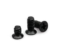 Lot de 25 vis de montage for boîtier d'ordinateur 2,5" et 3,5" for disque dur HDD, échange à chaud, for serveur, tête fraisée Phillips(Black,6-32x6mm)