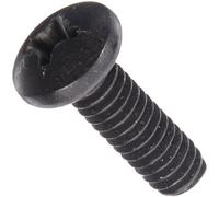 Lot de 25 vis en acier inoxydable 18-8 - Finition en oxyde noir - Tête cylindrique - Embout cruciforme - Conforme à la norme ASME B18.6.3 - Longueur de 3,17 cm - Filetage 10-32 UNF