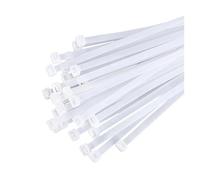 Lot de 250/1000 attaches autobloquantes en plastique et nylon Blanc 3 x 100 mm