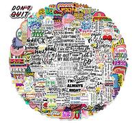 Lot de 250 autocollants de motivation positives pour adultes/adolescents/filles/enfants, esthétiques et imperméables en vinyle pour ordinateur portable/skateboard/bouteilles d'eau/hydroflas/téléphones peuvent être collés à plusieurs reprises