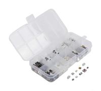 Lot de 250 boutons poussoirs pour voiture - Avec boîte - Interrupteur tactile pour électronique automobile et appareils ménagers