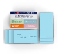 Lot de 250 cartes de présentation bleues