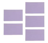 Lot de 250 cartes lignées colorées de 7,6 x 12,7 cm pour étude, cartes de notes lignées, bloc-notes de poche pour la prise de notes, l'écriture, les voyages