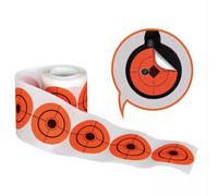 Lot de 250 cibles adhésives orange de 5 cm pour tir - Autocollants pour supports et cibles - Compatible avec cibles métalliques, carton, ABS - Haute visibilité pour pratique de précision.