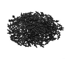 Lot de 250 connecteurs barbelés d'irrigation goutte à goutte pour tuyau de 10,2 cm, kit de raccords droits en plastique noir pour système d'arrosage automatique de jardin