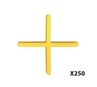 Lot de 250 croisillons à faïence 2MM Jaune TALIAPLAST