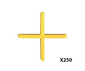 Lot de 250 croisillons à faïence 2MM Jaune TALIAPLAST