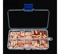 Lot de 250 embouts en cuivre GT1-6 mm, 250 pièces, 50 pièces en plastique et métal Gt1-6 mm adaptés pour le stockage de l'extrémité est connectée au câble