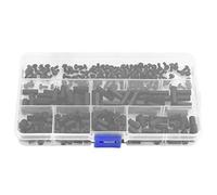 Lot de 250 entretoises en nylon M2/M3 mâle/femelle, entretoises de colonne hexagonales, vis, écrous, kit pour cartes de circuit imprimé avec étui de rangement (M3 femelle entretoises B)