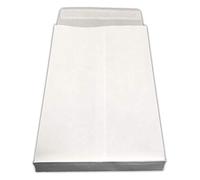 Lot de 250 enveloppe - pochette BLANCHE à soufflet C4 229 X 324 + 30 MM papier kraft blanc 120g fermeture bande adhésive autocollante siliconée - sac à soufflet grande contenance fond renforcé