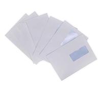 lot de 250 enveloppes courrier A5 avec fenêtre - C5 papier velin blanc 90g format 162 x 229 mm une enveloppe blanche avec fermeture bande adhésive autocollante siliconnée