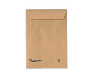 Lot de 250 Enveloppes kraft brun uni B5 format 17,6 x 25 cm auto-adhésives gamme courrier+